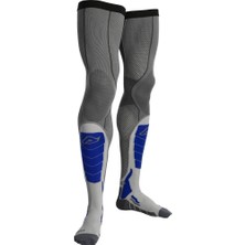 Acerbis X-Leg Vented Pro Çorap Gri Mavi