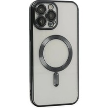 Markaon Kesgin Market® Newface iPhone 13 Pro Max Kılıf Kross Magneticsafe Kapak - Siyah Teknokesgin