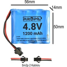 Propil 4.8V 1200MAH Oyuncak Araba Pili Siyah Soket