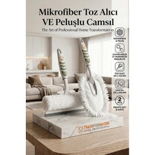 Creatividad Solutions 2'li Profesyonel Temizlik Seti - Yıkanabilir Mikrofiber Toz Alıcı ve Peluşlu Camsil 723097