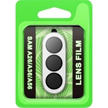 Markaon Kesgin Market® Newface Samsung Galaxy A26 Raze Metal Kamera Lens - Gümüş Teknokesgin