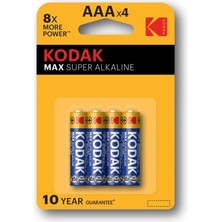 Ulugo Kodak  4 Adet Max Super Alkalin Ince Pil