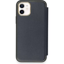 Markaon Kesgin Market® Newface iPhone 12 Kılıf Dolpin Kapaklı - Lacivert Teknokesgin