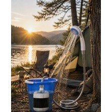 Senka Portatif Kamp Duşu Su Çekme Motorlu Açık Alan Duş Sistemi