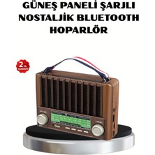 Ulugo Solar Hoparlör Bluetooth Fm Am Sw Radyo Çok Fonksiyonlu Şarjlı - Lisinya
