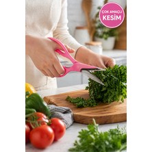 Medushop Çok Amaçlı Mutfak Makası Paslanmaz Çelik Keskin Bıçaklı Sebze Et Tavuk Kesim Makası Pratik Kullanım