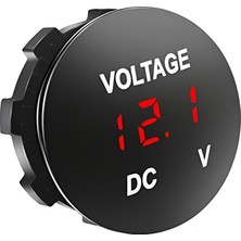 Advo 12V 24V Dijital Voltmetre 28MM Mini Yuvarlak 6-32VARASI