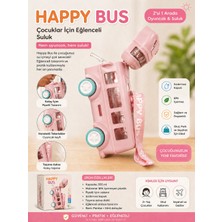 Selvira Happy Bus Otobüs Şeklinde Çocuk Suluğu 500 ml – Pipetli, Sızdırmaz Kapaklı, Bpa Içermez, Askılı Oyuncak Suluk