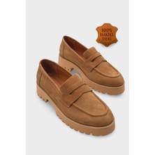 Capone Outfitters Tisha Mantar Tabanlı Hakiki Deri Kadın Loafer