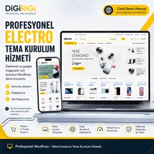 Electro WordPress Woocommerce Tema Kurulumu | Elektronik Mağazası Için Profesyonel Web Sitesi Hizmeti