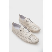 Capone Outfitters Rubia Hakiki Deri Soft Konfor Tabanlı Kadın Sneaker
