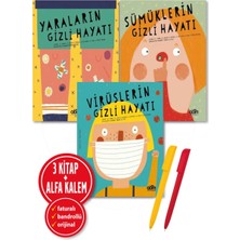 Abm Yayınevi Alfa Kalem+ (Mariona Tolosa Sistere)Virüslerin Gizli Hayatı+Yaraların+Sümükler Gizli Hayatı 3 Kitap