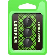 Markaon Kesgin Market® Newface Samsung Galaxy Z Fold 7 Raze Metal Kamera Lens - Siyah Teknokesgin