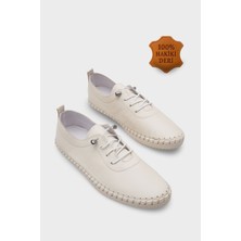 Capone Outfitters Fina Hakiki Deri Soft Konfor Tabanlı Kadın Sneaker