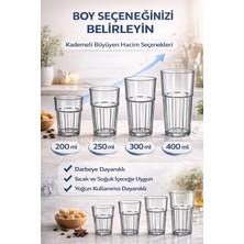 İstanbul Horeca Kırılmaz Polikarbon Bardak Cam Görünümlü 300 ml Sıcak & Soğuk Içecek Uyumlu Restoran Otel Tipi