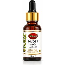 Safvital Jojoba Yağı 20 ml Soğuk Pres Saf Cilt ve Saç Bakım Yağı Nem Dengeleyici Doğal Bakım