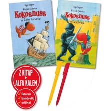 Abm Yayınevi Alfa Kalem+ (Ingo Siegner) Küçük Ejderha Kokosnuss ve Kara Şövalye+Zalim Korsanlar 2 Kitap Çocuk