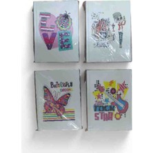 Mikro Cep Ajandası Not Defteri Sert Kapak - 80 Yp Kareli 10X14 cm ( 1 Adet )
