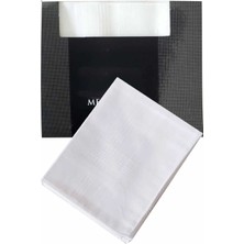 Mira Home 3’lü Özel Paket Premium Erkek Mendil Seti  %100 Pamuk 42X42 cm Beyaz