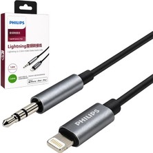 Zemheri Philips SWR1504C/93 1.2 Metre Lightning 2.5mm Ince Stereo Ses Kablosu - Mfi Örgülü Tasarım