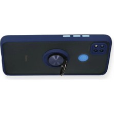 Markaon Kesgin Market® Newface Xiaomi Redmi 9c Kılıf Montreal Yüzüklü Silikon Kapak - Lacivert Teknok