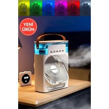 Empressco 600 ml Ulrasonik Hava Araç Vantilatörü Nemlendirici Fan Pervane Buhar Makinesi ve Buzlu Klima Rgb