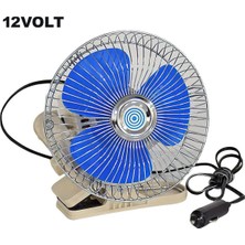 Empressco Oto Vantilatör Çap 18 cm Mandallı Döner Başlıklı 12V Araç Içi Fan