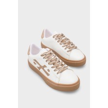 Capone Outfitters Nissie Yan Detaylı Bağcıklı Konforlu Taban Günlük Spor Kadın Sneaker Ayakkabı
