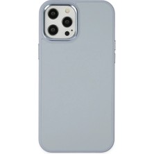 Vintessy Apple Iphone 12 Pro Max Kılıf Asya Deri Silikon - Sierra Blue