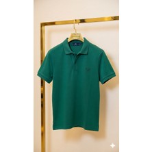 Atk Giyim Erkek Pike Polo Yaka Kısa Kollu Tişört - Yeni Sezon Nakış Detaylı Slim Fit