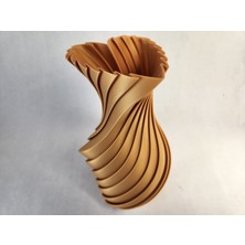 Generic Nokta Labs Luxury Seri: 206 Gramlık Dev Kavisli Kalp Vazo - Modern Sanat Objesi-Curvy Heart Vase