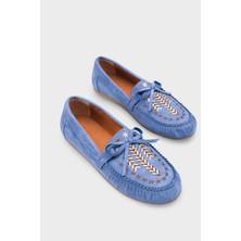 Capone Outfitters Lisabeth Kızılderili Nakışlı Yumuşak Kadın Loafer Ayakkabı