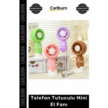 Carlburn #vantilatör Taşınabilir Kompakt Jet Şarjlı Masaüstü Güçlü Sessiz USB Telefon Tutuculu Mini El Fanı