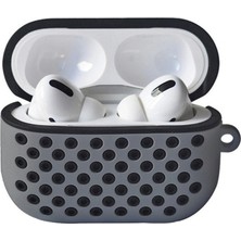 Vintessy Apple Airpods Pro 2 (2.nesil) Spor Delikli Kılıf - Gri-Siyah