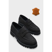 Capone Outfitters Tisha Mantar Tabanlı Hakiki Deri Kadın Loafer
