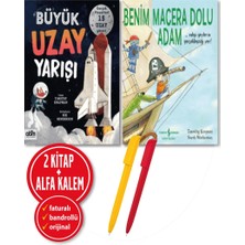 Abm Yayınevi Alfa Kalem+ (Timothy Knapman) Büyük Uzay Yarışı+Benim Macera Dolu Adam 2 Kitap Yeni Çocuk
