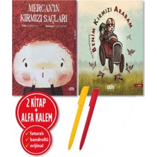 Abm Yayınevi Alfa Kalem+ (Jeong Taek Chae, Peter Schössow)Mercan'ın Kırmızı Saçları+Benim Kırmızı Arabam 2 Kitap