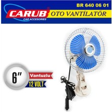 Empressco Oto Araba Içi Vantilatör 12VOLT 6 Inch Vantuzlu Çakmak Soketli