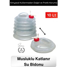 Svein #bidon Kamp Karavan Piknik Dağcılık Katlanır Su Bidonu 10 Litre Musluklu Akordiyon Su Deposu Bpa Free Taşınabilir Su Tankı Araç Bagajı Outdoor Acil Durum Kamping Su Saklama Taşıma Bidonu