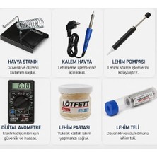 Class 6 Parça Hobi Havya Seti Dijital Ölçü Aleti Lehim Yapma Set
