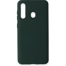 Vintessy Samsung Galaxy M40 Kılıf Nano Içi Kadife Silikon - Koyu Yeşil