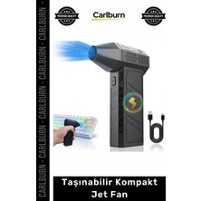 Carlburn Özel Üretim Güçlü 130000 Rpm Motorlu Şarjlı El Tipi Mini Hava Üfleyici Taşınabilir Kompakt Jet Fan