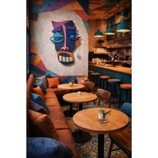 Zesiba Picasso Renkli Soyut Yüz Figürlü Duvar Dekoru | Sanatsal Ev, Kafe, Bar Dekorasyonu