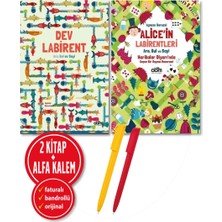 Abm Yayınevi Alfa Kalem+ (Agnese Baruzzi) Alice’in Labirentleri+Dev Labirent 2 Kitap Yeni Hikayeler
