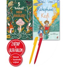 Abm Yayınevi Alfa Kalem+ (Gabby Dawnay) 5 Dakikalık Doğa Öyküleri (Ciltli)+Kütüphane Keşfi 2 Kitap Yeni Çocuk
