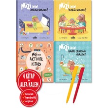 Abm Yayınevi Alfa Kalem+ (Mehtap Arat) Mizi’nin Uykusu Nerede?+Banyo Oyuncağı+Aktivite Kitabı+Yemeği 4 Kitap