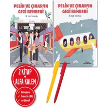 Abm Yayınevi Alfa Kalem+ (Özge A. Lokmanhekim)Pelin ve Çınar'ın Gezi Rehberi Ilk Uçak Yolculuğu+Ilk Tren 2 Kitap