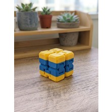 Alesta EP Design Sonsuz Küp Sarı Mavi Taraftar Infinity Cube Stres Küpü