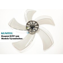 Empressco Altus Al 16 A Modele Uyumlu Vantilatör Pervanesi 16INÇ 5 Kanat 38CM Füme Renk Pls