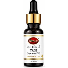 Safvital Udi Hindi Yağı 20 ml Maserasyon Bitkisel Bakım Yağı Cilt ve Saç Için Doğal Özel Formül